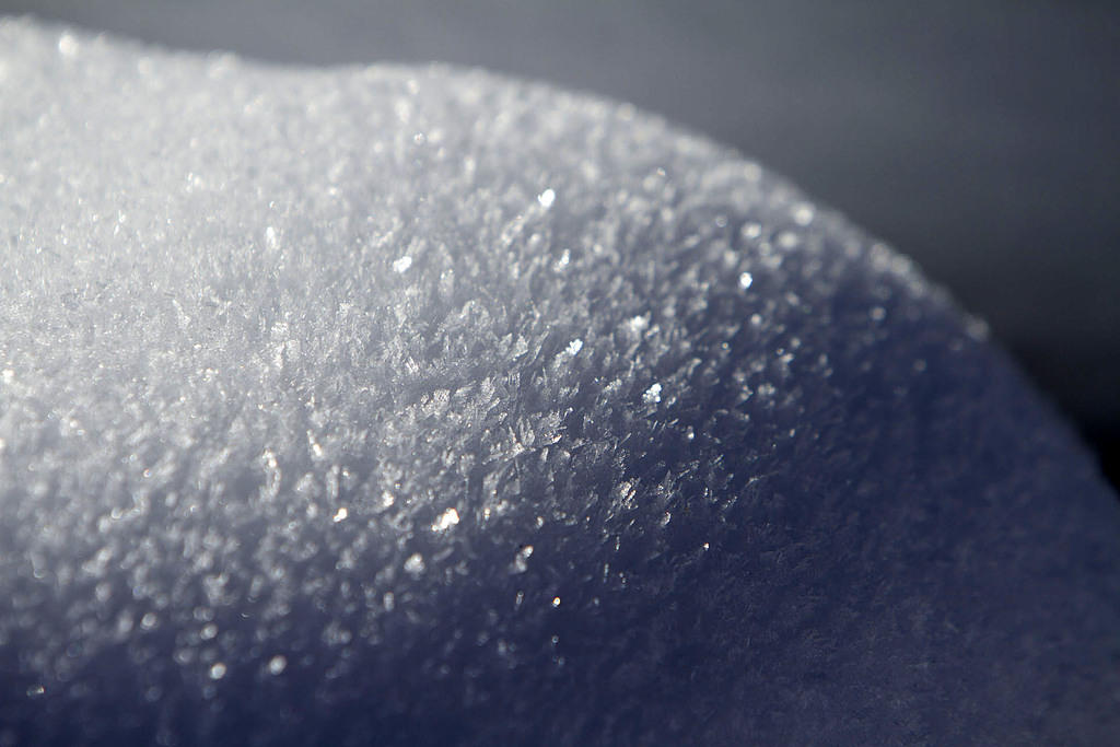 Closeup of snow