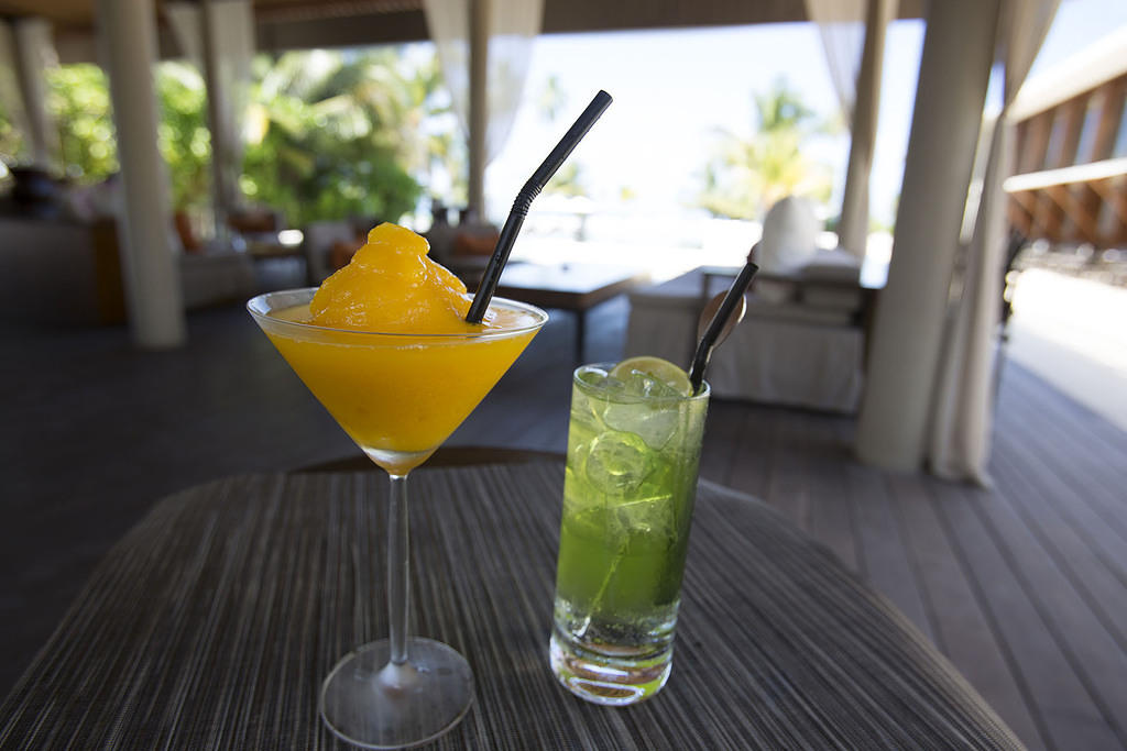 Mango daiquiri and "green cloud"