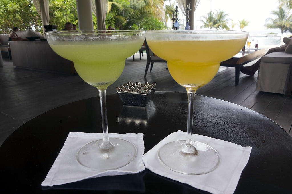 Kiwi daiquiri and mango daiquiri