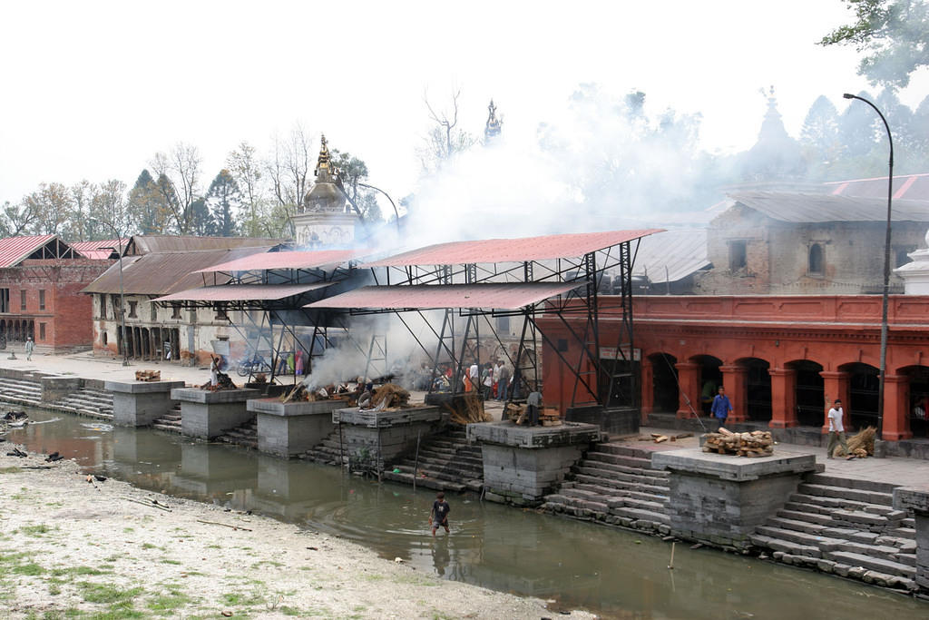 Arya Ghat cremations.