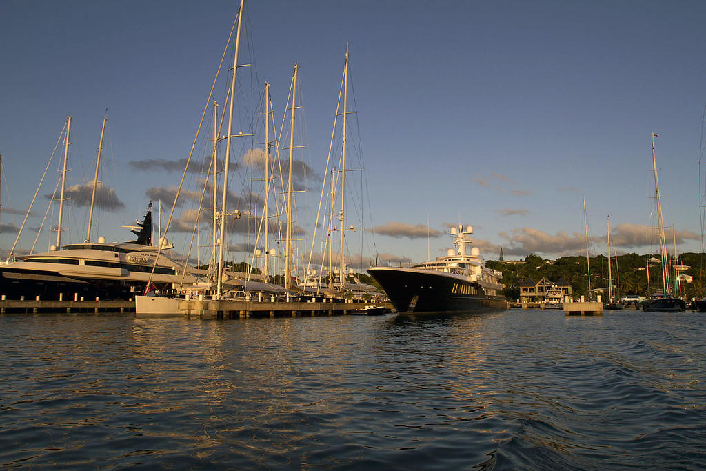 Some casual leisure ships in Falmouth Harbor, Antigua