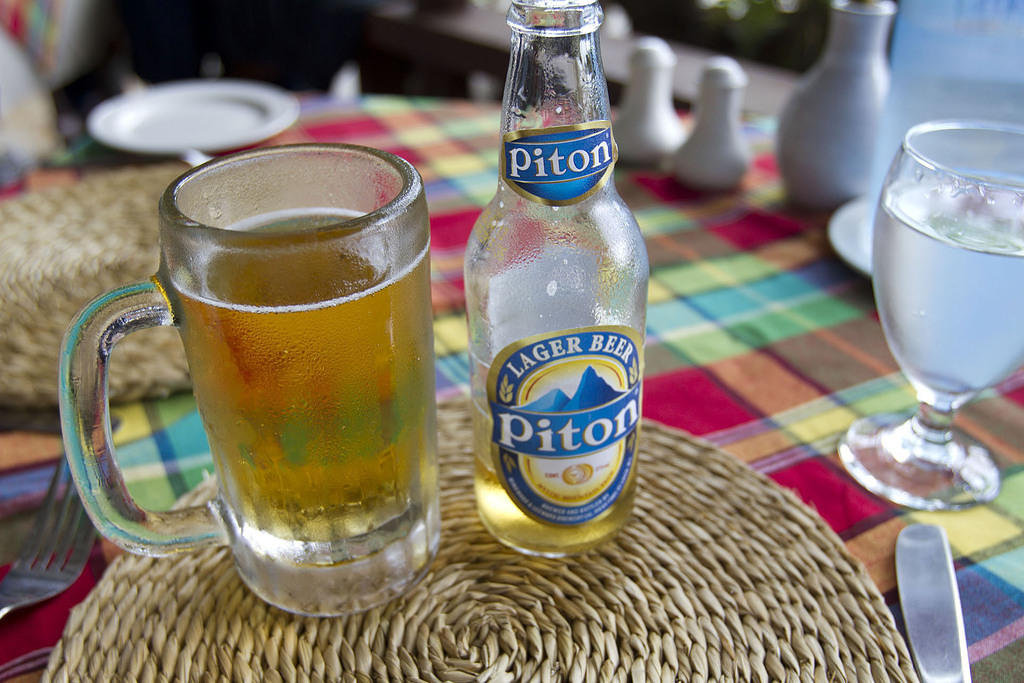 Piton beer in St. Lucia