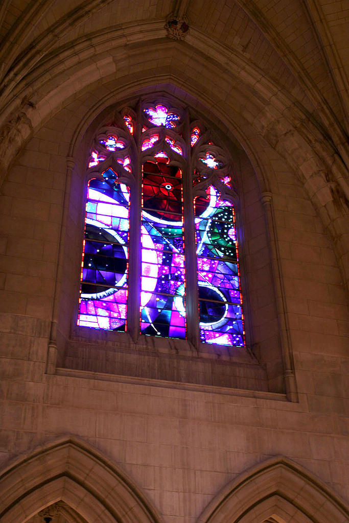 The Space Window, with a piece of moon rock