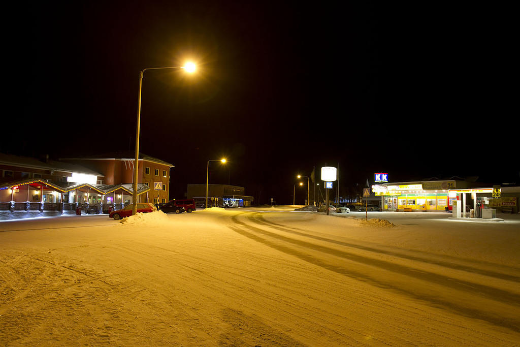 Hotel Inari and the supermarket