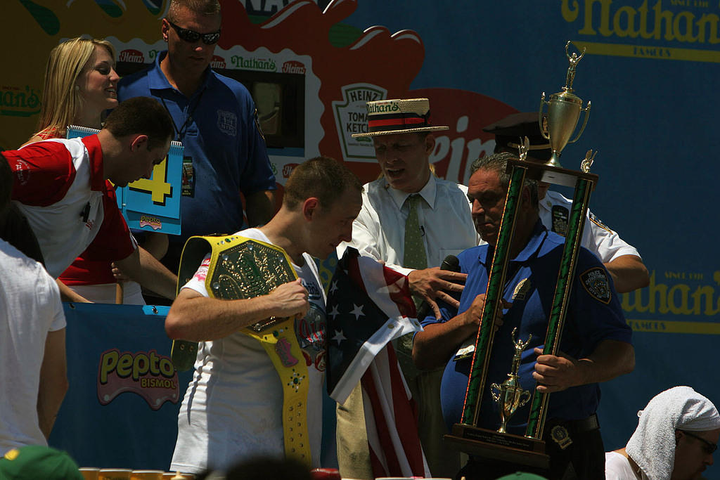 Claiming the trophy