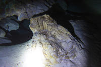 rings in a broken stalagmite