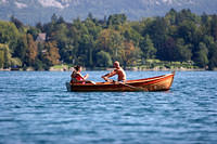 Rowing on Lake Bled, Slovenia