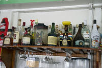 Some of the rums available at Hemingway's in Antigua