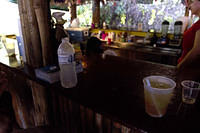 Mamajuana, a home-made honey flavored spiced rum, at the Domino club in St. Croix, USVI.