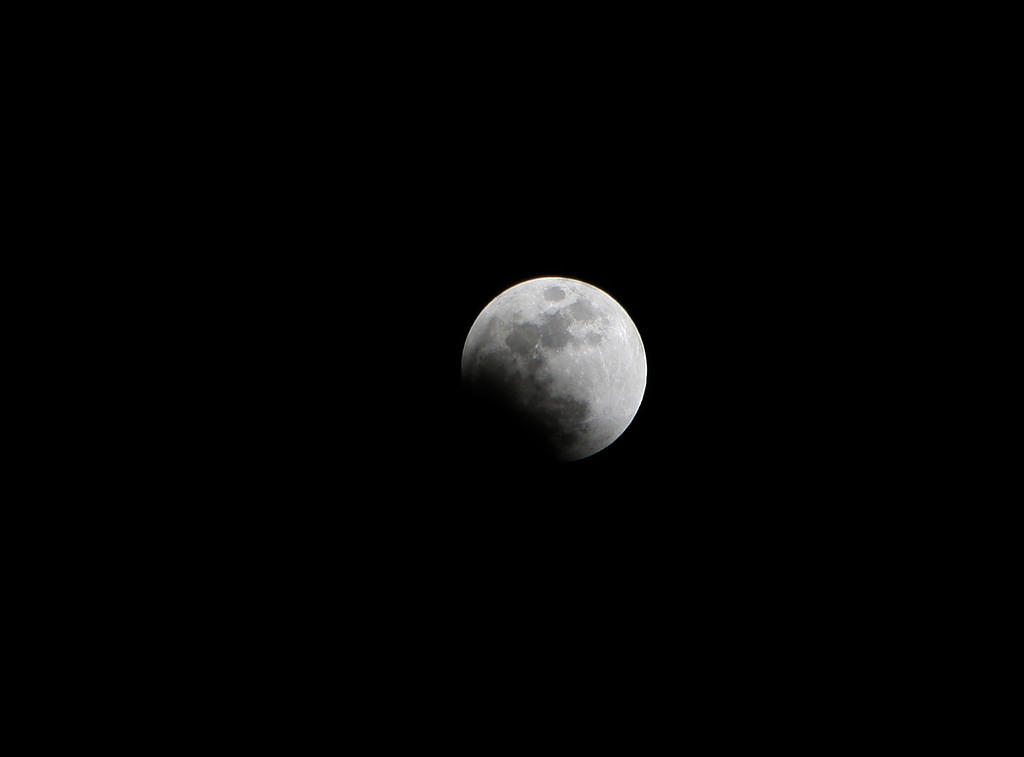 Start of lunar eclipse.