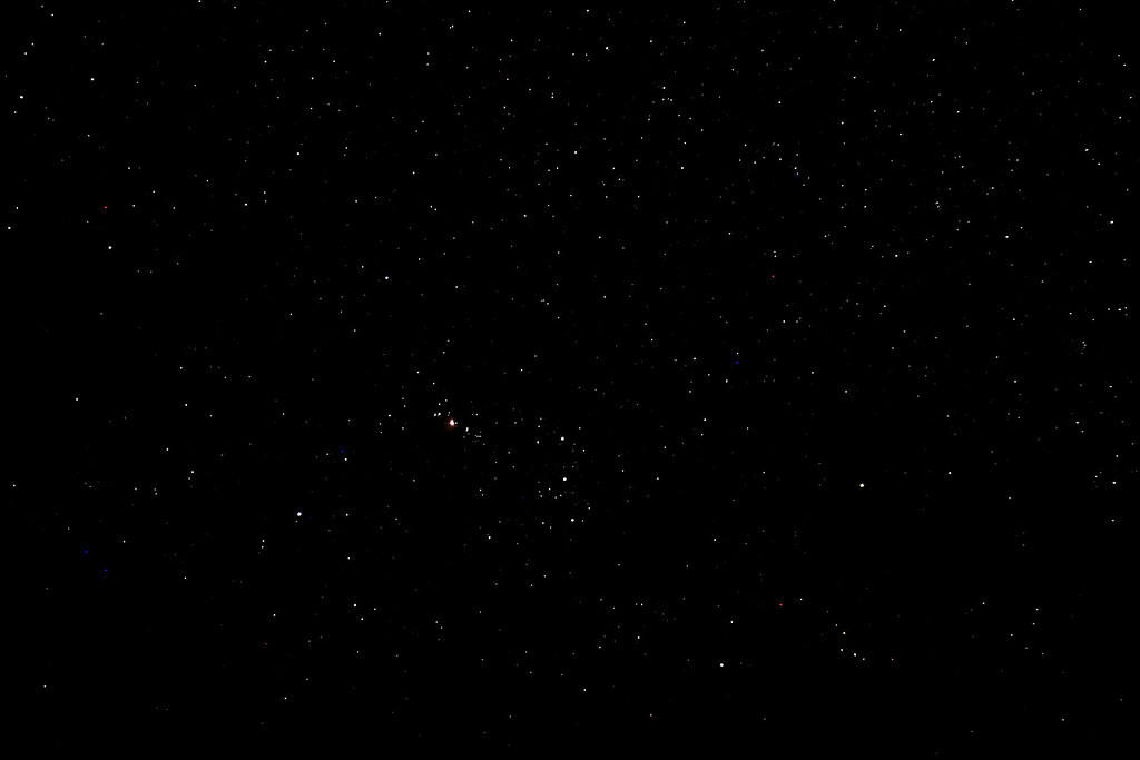 Maybe a galaxy or something?  I can't tell what the big thing is.
