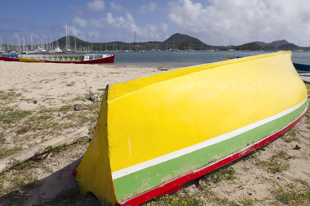 Colorful sailboats, Le Marin, Martinique