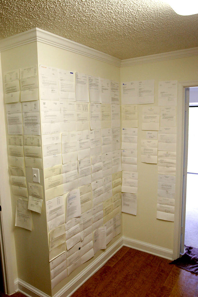 My wall of rejection