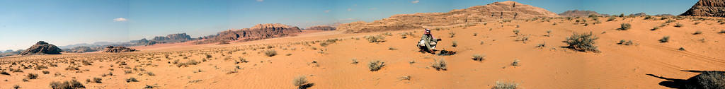 Wadi Rum panorama, with lunch