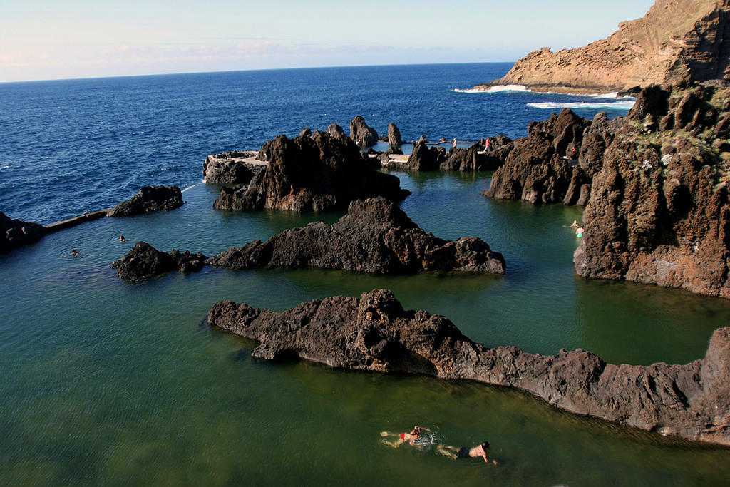 Natural saltwater swimming pools in Porto Moniz