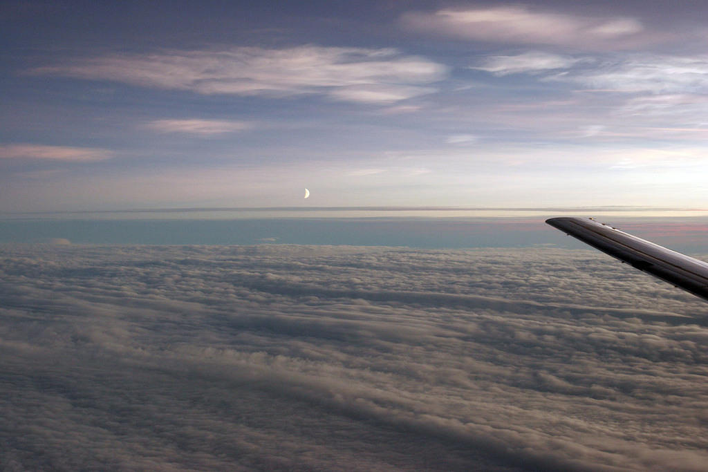 Pretty awesome shot of the moon, on our way to Svalbard.