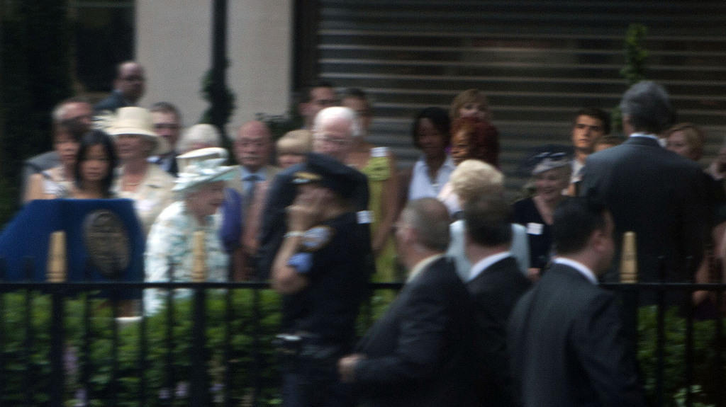It's all blurry because I had to shoot through 3 glass windows due to police and secret service