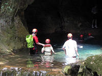 Cave entrance before the swim