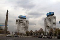 Republic Square in Almaty, Kazakhstan