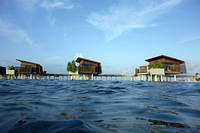 Bungalows from the water
