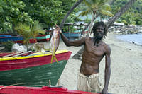 Local St Lucian fisherman