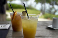 Drinks at the W resort in Vieques, Puerto Rico.
