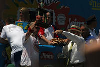 Patrick "Deep Dish" Bertoletti takes 3rd place with 37 hotdogs