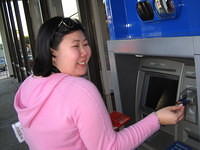 Koren touches the ATM inappropriately - Pasadena